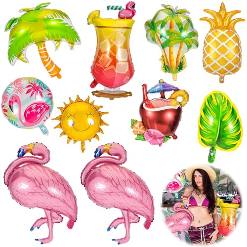 Ballons palmier et soleil pour votre pool party et fête d'été