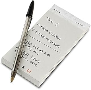 Restaurant Order Pad with Duplicate Sheet - Set of 10 - Restaurant Ordering Pads
