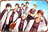 Cartel de metal de Tetsuya Kuroko Kuroko's Basketball Taiga Kagami Teppei Kiyoshi Junpei Hyūga Rinnosuke Mitobe Shinji Koganei Shun Izuki Cartel de metal para decoración de pared, arte retro, placa de