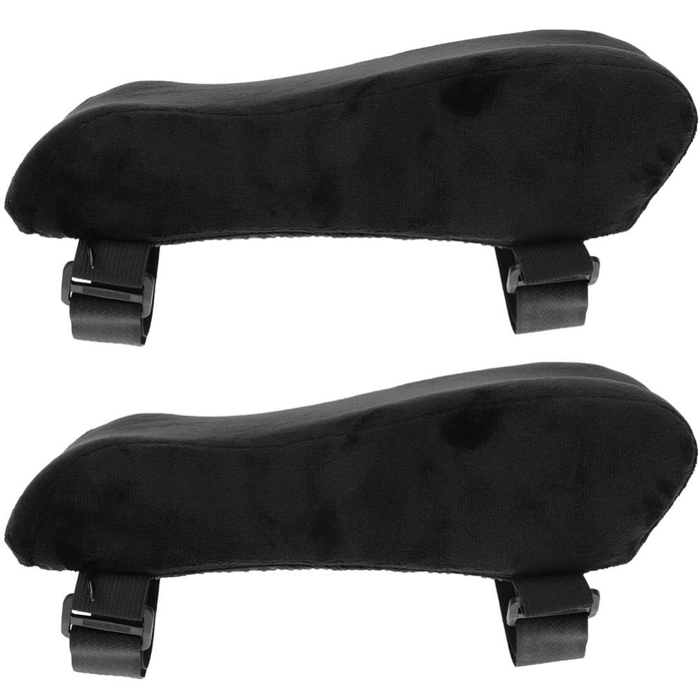 Coussins D’accoudoirs pour Chaise Gaming 2 Pièces en Mousse à Mémoire