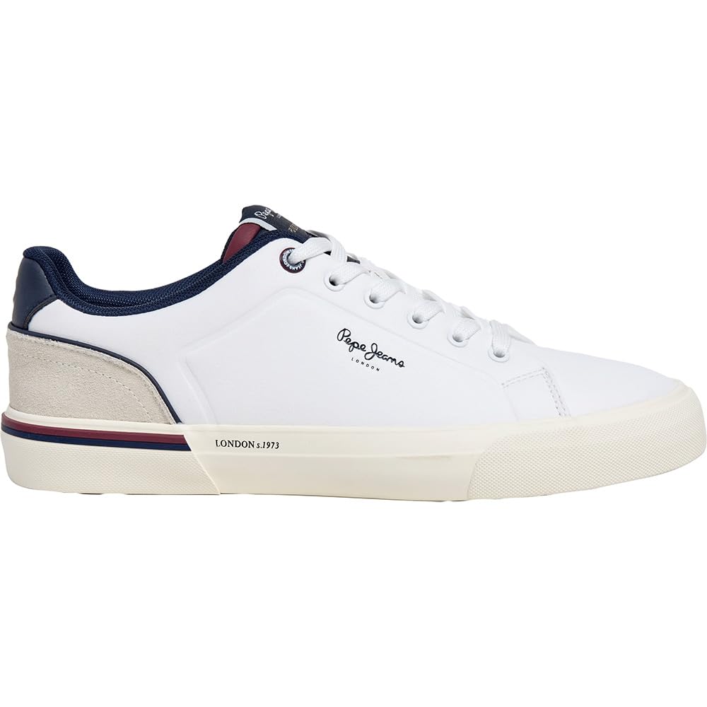 Pepe Jeans Men's Blanc Trainers Kenton Campus