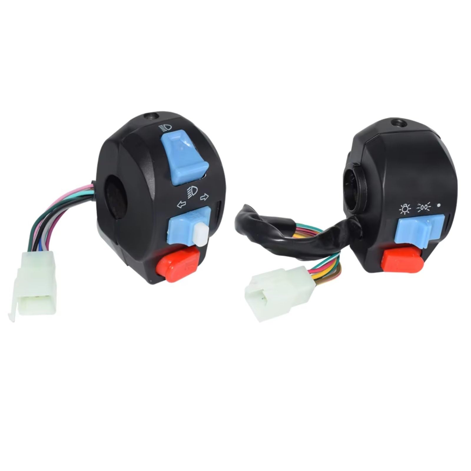 Comando Manubrio Modulo Interruttori Per Indicatori Di Direzione Moto Manubrio Da 7/8" Universale Comandi A Sinistra/destra, Clacson E Avviamento Elettrico