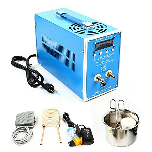 ZDBT-2 110V-220V Induction Heater Heating Machine 50-60Hz Metal Melting Furnace Weld Digital Display Switch Heating Melting w/with Automatic and Foot Switch Heating
