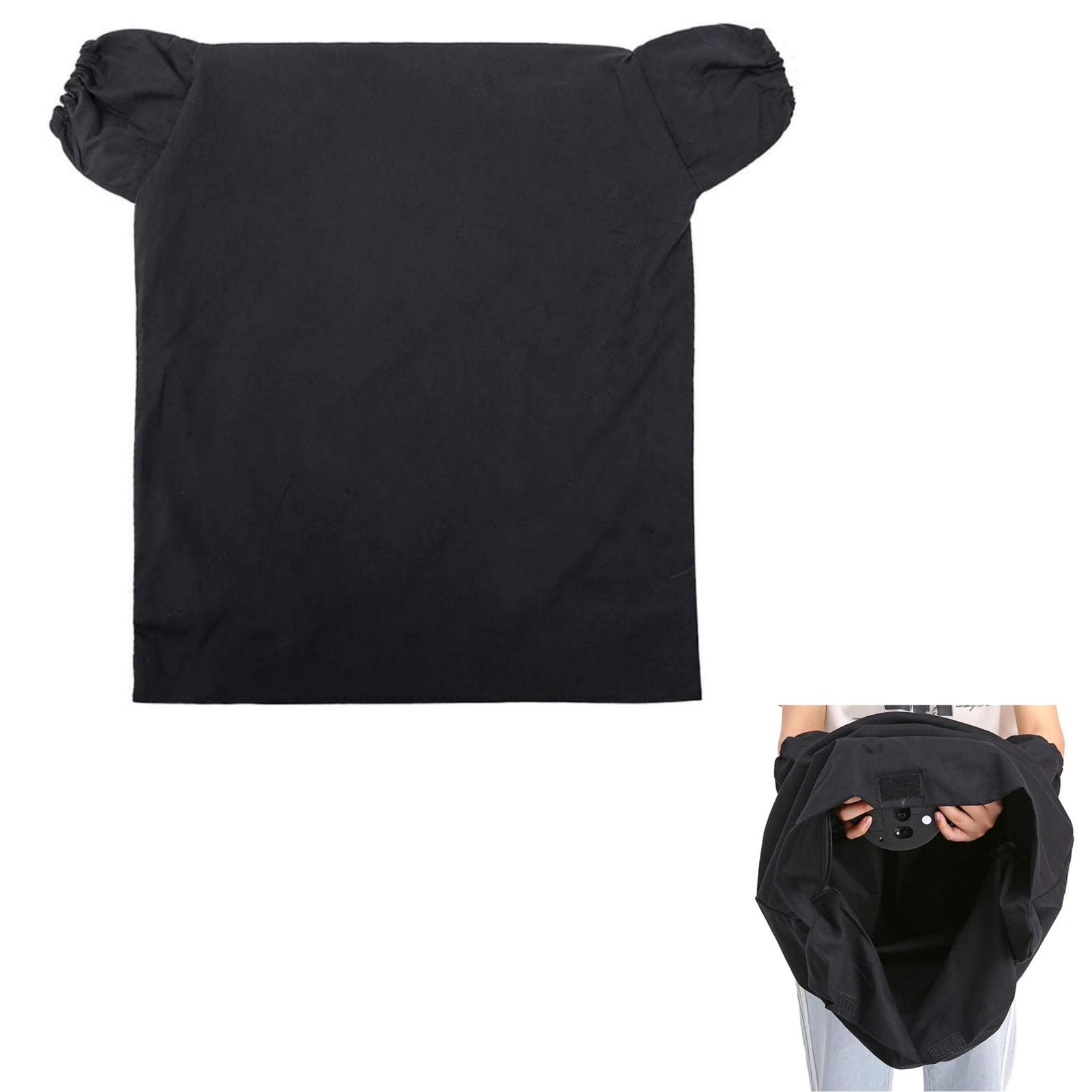 Darkroom Bolsa cambiadora de película, mezcla de algodón, a prueba de luz, doble capa, cremallera estática, bolsa de desarrollo de película, accesorios de suministros de sala oscura, 59 x 60 cm,