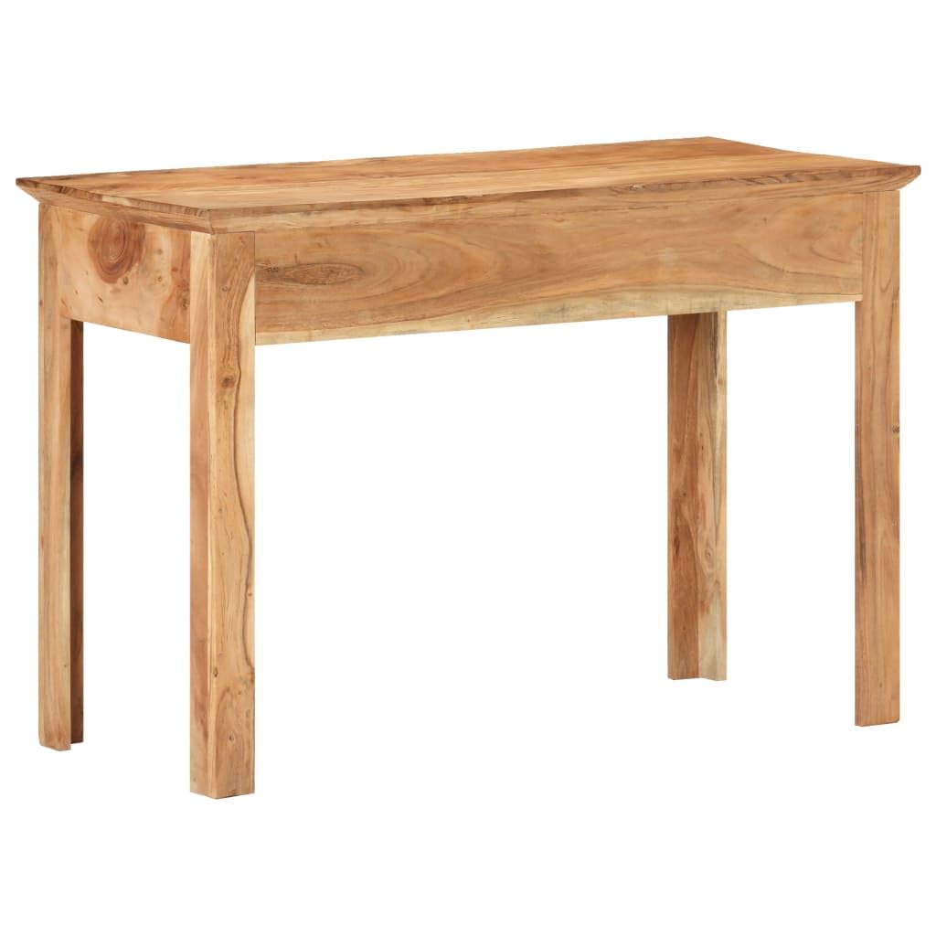 Scrivania Vintage in Legno Massello di Recupero con 2 Cassetti, Dimensioni 110x50x75 cm, per Ufficio Casa Studio e Consolle
