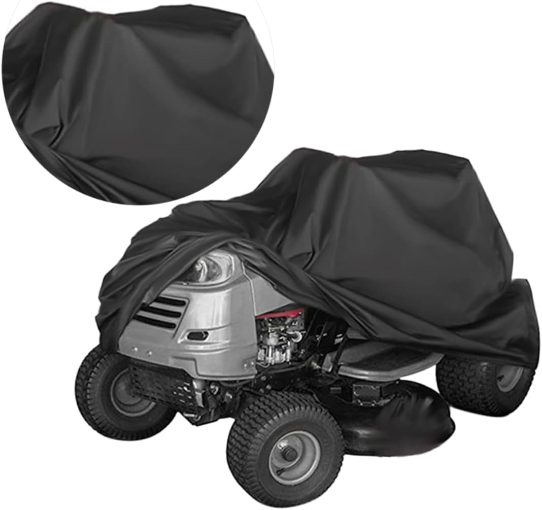 balacoo Grass Machine Outdoor Cover Protection for Lawn Mowers Tractors Heavy Duty Black for All Weather Conditions