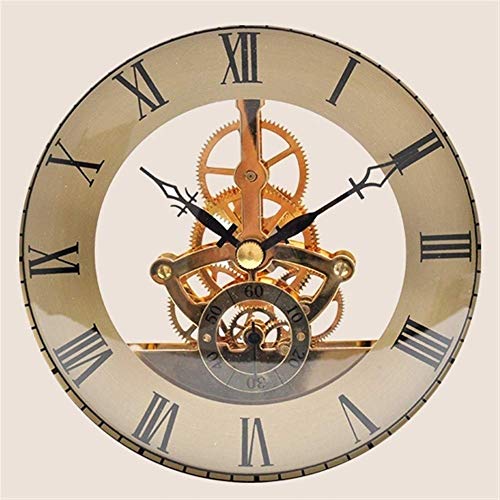 Reloj de chimenea de madera vintage a pilas para mesa y escritorio 8