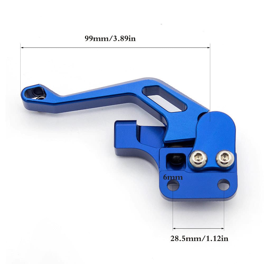 Palanca de freno de estacionamiento CNC ATV para Raptor 125 250 360 660 700 YFM125R YFM250R YFM360R YFM660R YFM700R YFZ450 YZF450R 2004-2021 aluminio azul