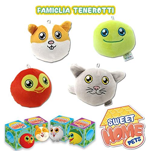 SBABAM- Sweet Home Pets-Confezione 4 Pezzi Peluche...