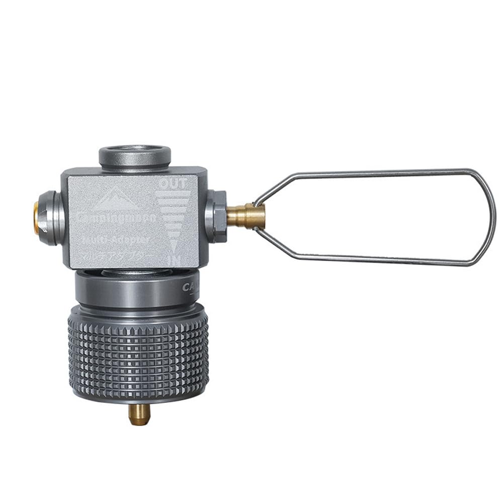 Adaptateur de gaz long Karlak pour cuisiner en camping avec réchaud et tête de conversion