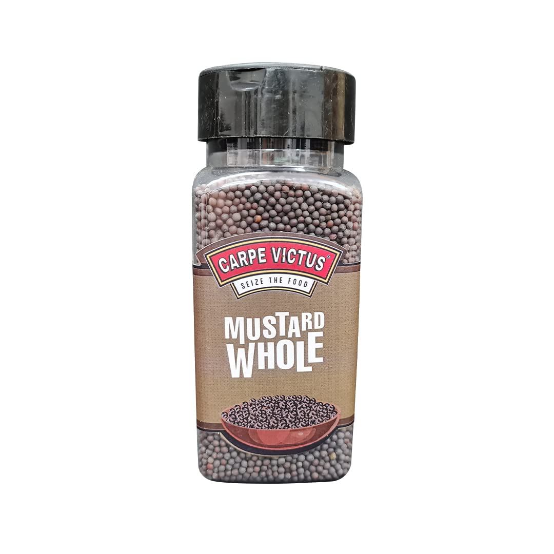 Carpe Victus Premium Mustard Seeds for All Foods, Kali Sarso Rai, Whole Black Mustard Seeds, Fresh & Healthy Indian Spices, Everyday Cooking Essentials for Fine Taste & Quality, Rich Flavor, 165 gms (B09M6W12F6) Amazon Price History, Amazon Price Tracker