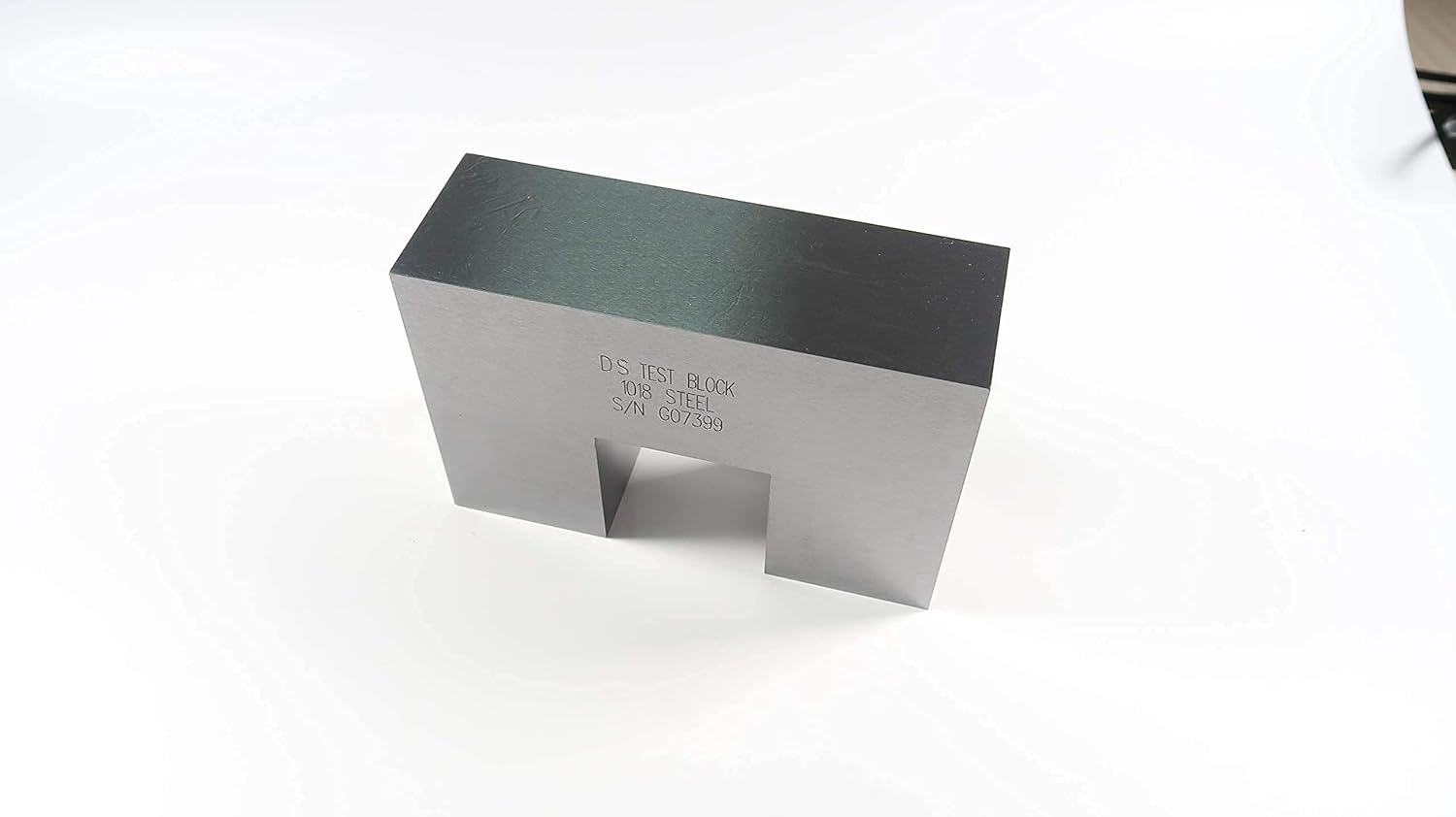 AWS-DS Sensitivity Distance Calibration Block UT Block 1018 Steel with Certificate