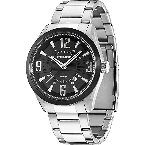 Montre Police homme PL.13893JSSB/02M quartz analogique en acier durable