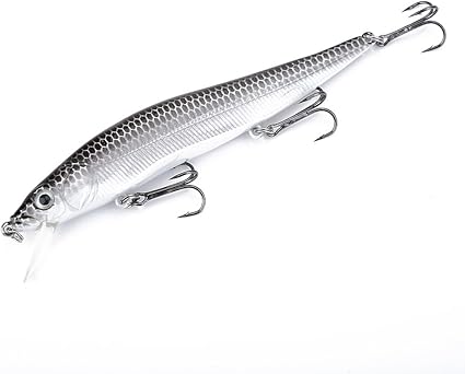 El producto Asixx Señuelos de Pesca, Cebos para Pesca, Jigging Señuelos está hecho de material ABS de alta calidad, con ojos tridimensionales y cuerpo de silicona realista. Incluye 1 pieza por paquete en 4 colores diferentes, con ganchos afilados y adecuados para muchos peces.