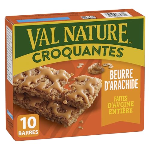 NATURE VALLEY Peanut Butter Crunchy Granola Bars, No Artificial Colours, No Artificial Flavours, Snack Bars, Made with Whole Grain Oats, Pack of 10 Bars, Made with Peanut Butter - Image 3