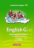 english g 21 a4 workbook lösungen pdf  English G 21 - Erweiterte Ausgabe D / Band 4: 8. Schuljahr - Klassenarbeitstrainer mit Lösungen und Audio-Materialien