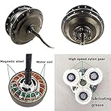 Oiyekntd Rear Wheel Electric Bicycle Wheel Kit, Ebike Hub Motor Kit 48V 350W/500W/1000W E-Bike Conversion Kit with LED880 LCD Display PAS Thumb Throttle (Battery Not Included),48V500W-27.5" - Image 5