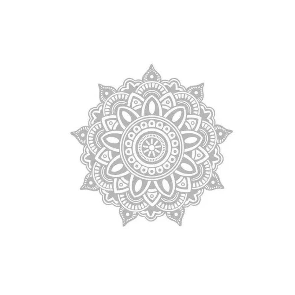 1PCS Car Sticker Mandala Graphic Hoodie Front Side Door Vinyl(Gray)