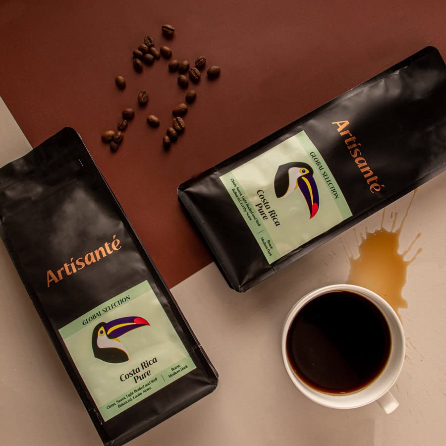 Artisante | Global Selection Coffee | 250g (Costa Rica Pure | Medium Dark Roast | Whole Beans)