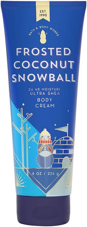 Bath & Body Works Frosted Coconut Snowball Ultra Shea Body Cream, 8 Ounce