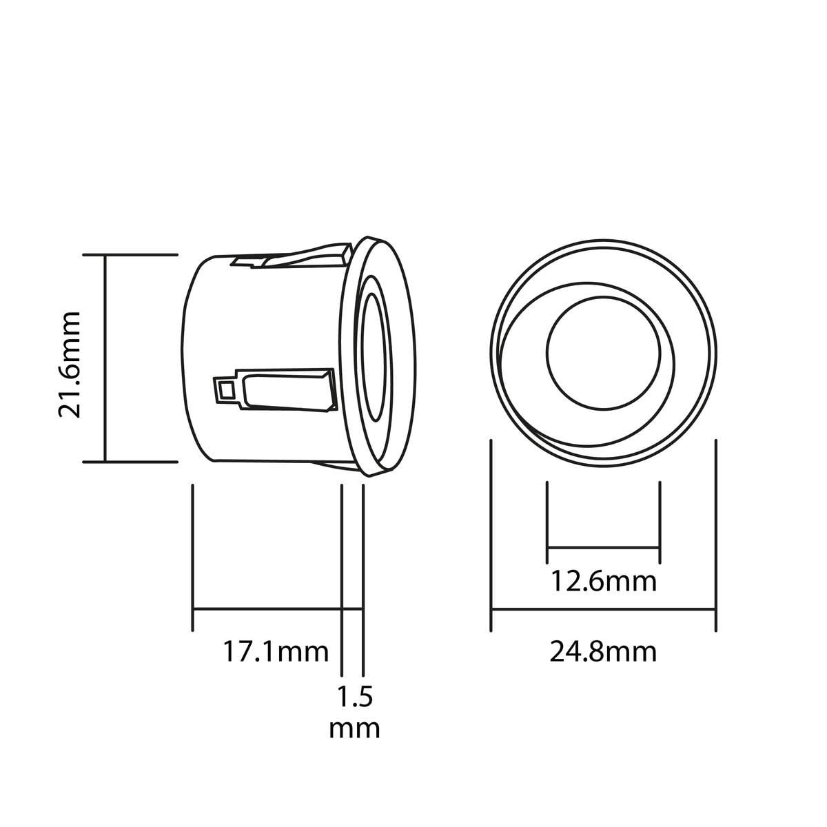 EINPARTS EPP8100 BLACK Satz Einparkhilfe mit akustischem Alarm Vorne und Hinten schwarz