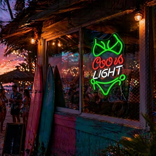 Panneau néon LED vert Crs Light décoratif avec alimentation USB - 5