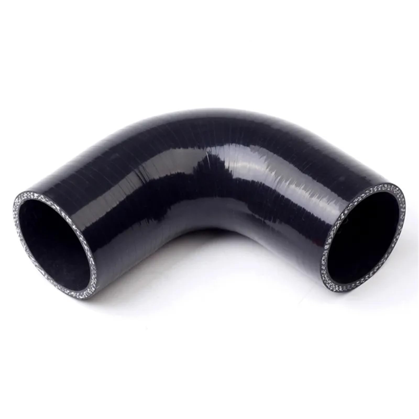 ChłOdząCego Wąż ChłOdnicy Wąż silikonowy kolankowy 45 stopni 38 51 57 63 70 76 83 89 102MM, rura zgięta do podłączenia wlotu powietrza do turbosprężarki wąż chłodnicy(102mm-Black)