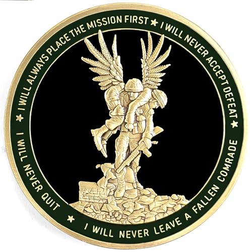 Pièce de défi des valeurs de l'armée américaine finition bronze