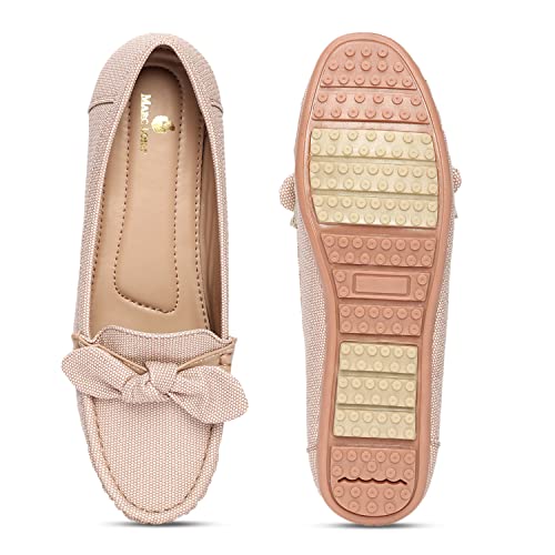 Image of Marc Loire Women Soft Comfortable Anti Slip Flats Loafers for Casual & Office Wear