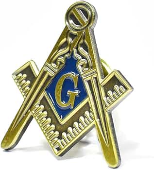 Amazon | フリーメイソン コンパス シンボル ピンバッジ｜ピンズ