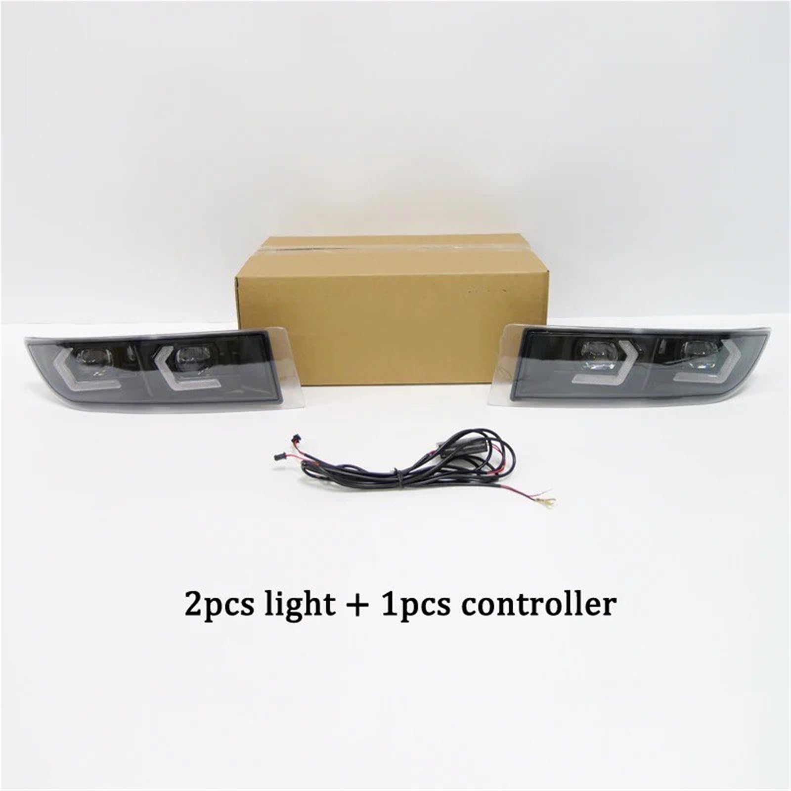 Faros Antiniebla Para Toyota Para Prado 120 FJ120 2003-2009 Conjunto Lámpara LED Antiniebla Coche 12V Luz Conducción Diurna Señal Giro Antiniebla Delantero