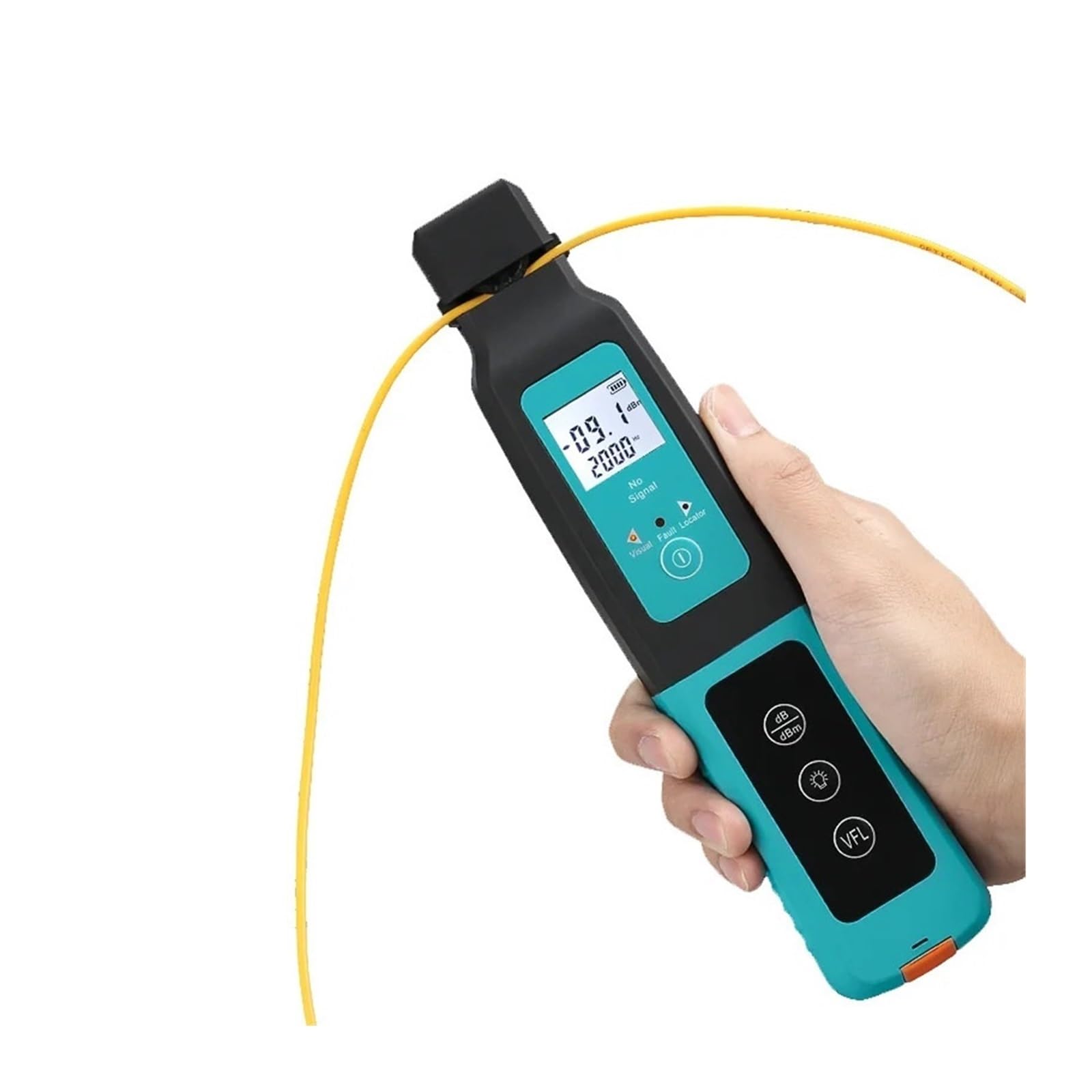 Fiber Tester, Optical Fiber Identifier with 10mw(VFL) Visual Fault Locator and LED Lights Fiber Optic Tester
