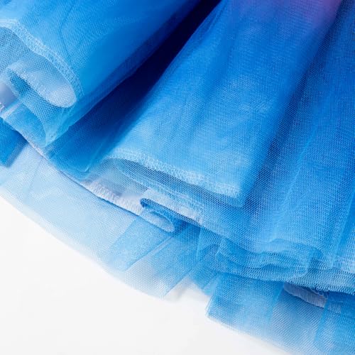 Girls Hero Tutu Dress,Red Blue Princess Dress Toddler Birthday Pary for Kids 3-8 Years2