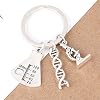 SaiDian 1 Pcs Microscope Keychain Laboratory Keychain Chemistry Science Equipment Key Ring Gift for Laboratory Technologist Science Student