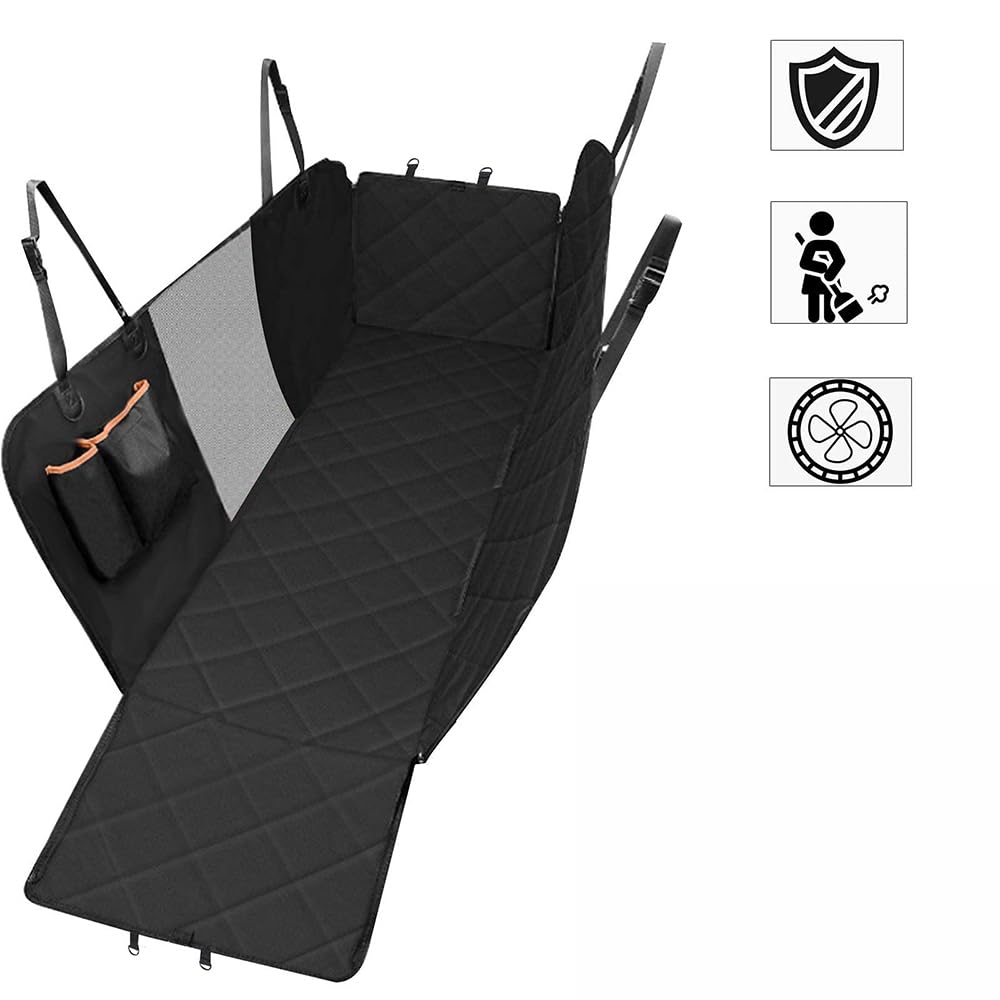 Housse Protection Voiture Chien Pour Mini Cooper 2015-2023 F55 F56 F57 - Banquette Arrière Avec Fenêtre De Visualisation Et Protection Porte