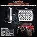 H6054 LED Headlights,LEDMIRCY 5x7 LED Headlight Rectangular Automotive Headlight Assemblies 2PCS Hi/Low Sealed Beam Headlights 7x6 Replacement Headlamp for Truck Chevy Cherokee Tacoma Ford Van Sedans