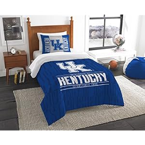 Northwest Company NCAA Kentucky Wildcats Comforter and Sham Set, Twin, Modern Take