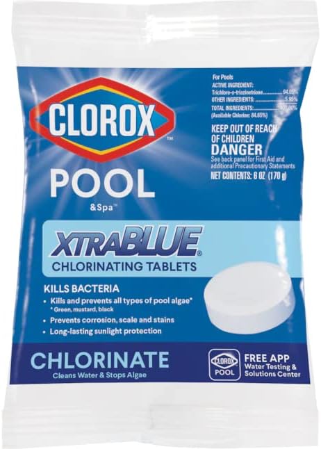 Clorox Pool&Spa 22401CLX Chlorinating Tablets, 6 oz, White