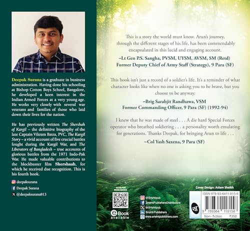 Image of Para Commando: The true account of a Special Forces Operative, Capt Arun Singh Jasrotia ǀ Real-Life Story of a Brave Para Special Forces Officer
