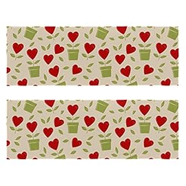 DEYYA Microfiber Gym Cooling Towels Sports Fitness Workout 2 Pack Reusable Soft Sweat Towel for Yoga Running Swimming Cycling Vintage Retro Valentine’s Day Pattern