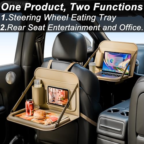 GMQ Backseat Car Organizer with Detachable Tray - Use Code 5KDD9AQX