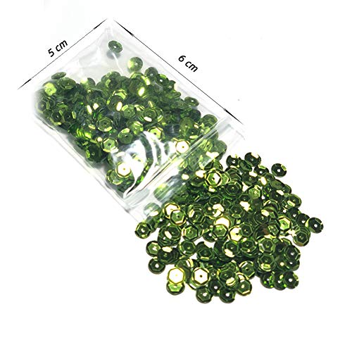6mm Loose Sequins, 24 Colors Bulk Cup Sequins Metallic Paillettes and Spangles for DIY Embroidery Crafts Making Supply - Thumbnail 5