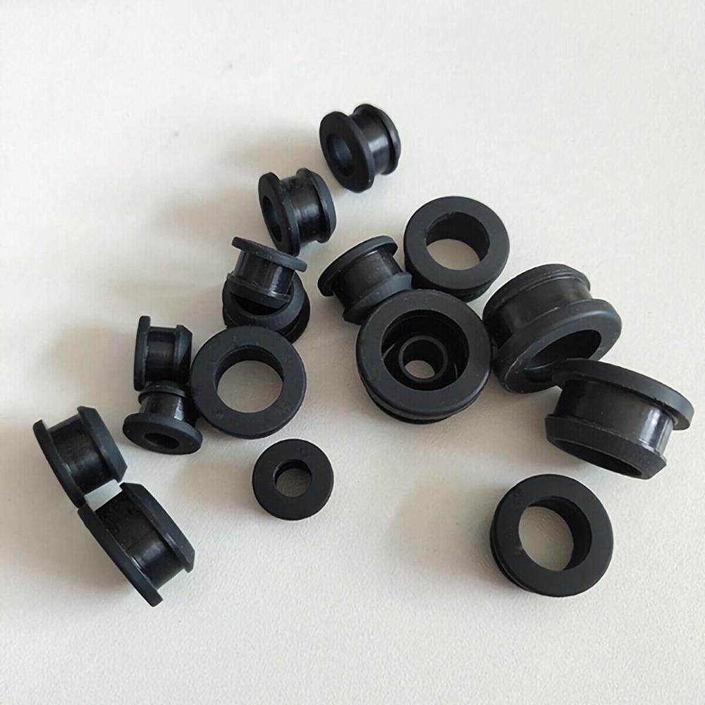 Silikon-Gummi-Lochkappen – Gummistopfen für Kunststofflöcher, 12 mm (Bohrung 9 mm), 10 Stück