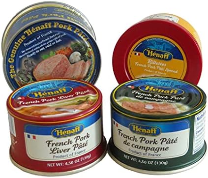 Henaff French Pate Assortment: 4 Different Pates