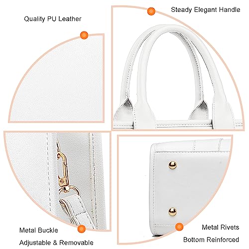 Bolso tote para mujer con asa y cierre de cremallera miniatura 7