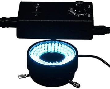 OMAX 96 LED Focused Bright Shadow Less Ring Light with Light Control Box for Stereo Microscopes