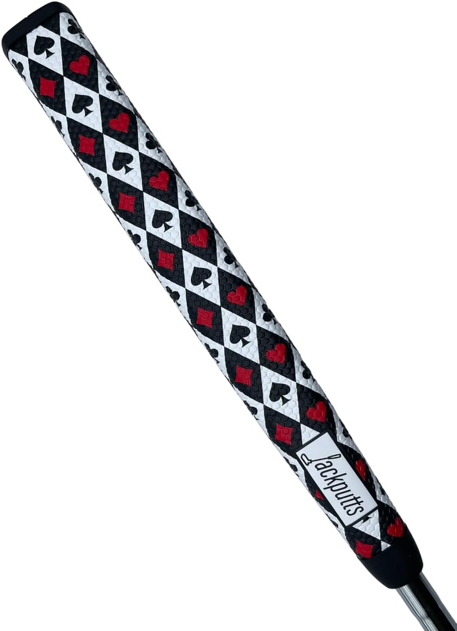 Jackputts Midsize Pistol Putter Grip - Golf Club Grips for Men, Women and Juniors - Multiple Designs to Bring Fun and Style to the Course