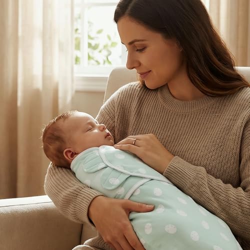 Image of GLLQUEN BABY Swaddles for Newborns 0-3 Months, Adjustable & Easy Fastener | 3-Pack, Baby Boy Swaddles Organic Cotton Womb-Like Nursery Swaddling Blanket reduces startle reflex, Soft & Skin-Friendly