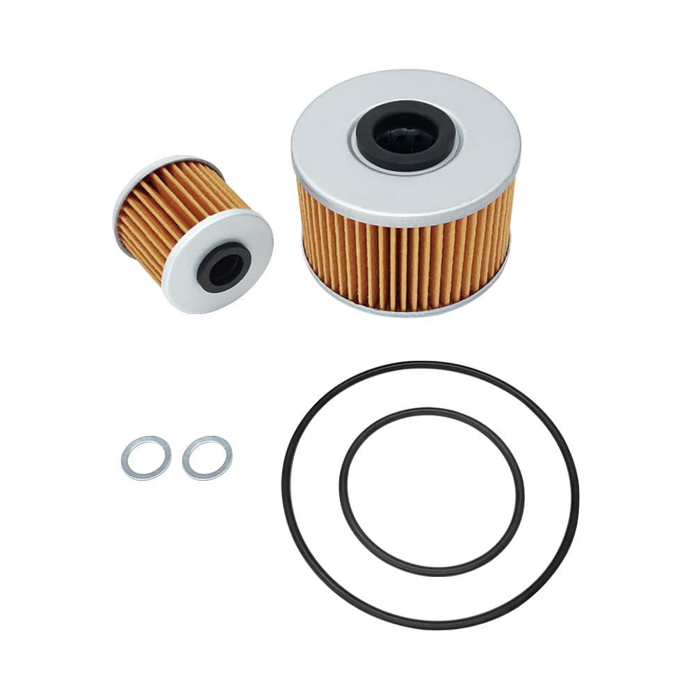 Oil Filter Change Kit Compatible with Pioneer 1000 1000-5 2016-2023 Engine Replace 15412-MGS-D21 15412-HP7-A01 94109-12000 94109-14000 91301-107-000