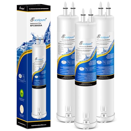Image of EXCELPURE EDR3RXD1 Compatible with Everydrop Filter 3, 4396841, 4396710, Kenmore 46-9083, 46-9030, 9030, 9083, KAD3RXD1, WHR3RXD1 Refrigerator Water Filter, 3PACK